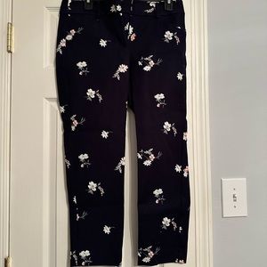 Loft Marisa Riviera Pant navy floral